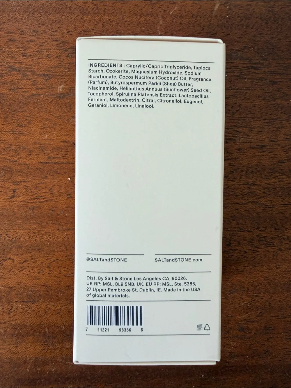 Salt & Stone Neroli & Basil Deodorant -NEW